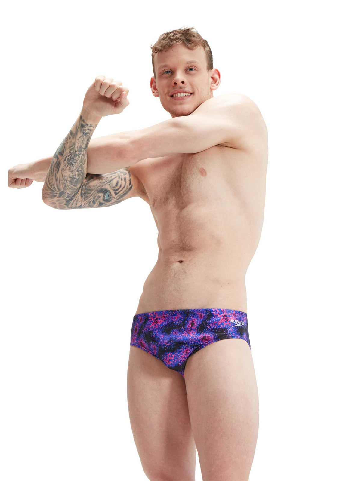 SPEEDO Бански MENS 8CM ALLOVER DIGITAL BRIEF